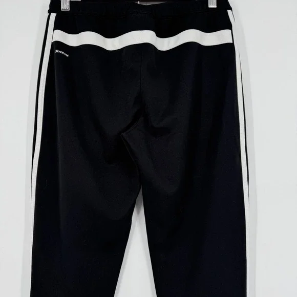 Adidas Climalite Womens Medium Black White Stripe Athletic Track Pants Joggers - Picture 5 of 10